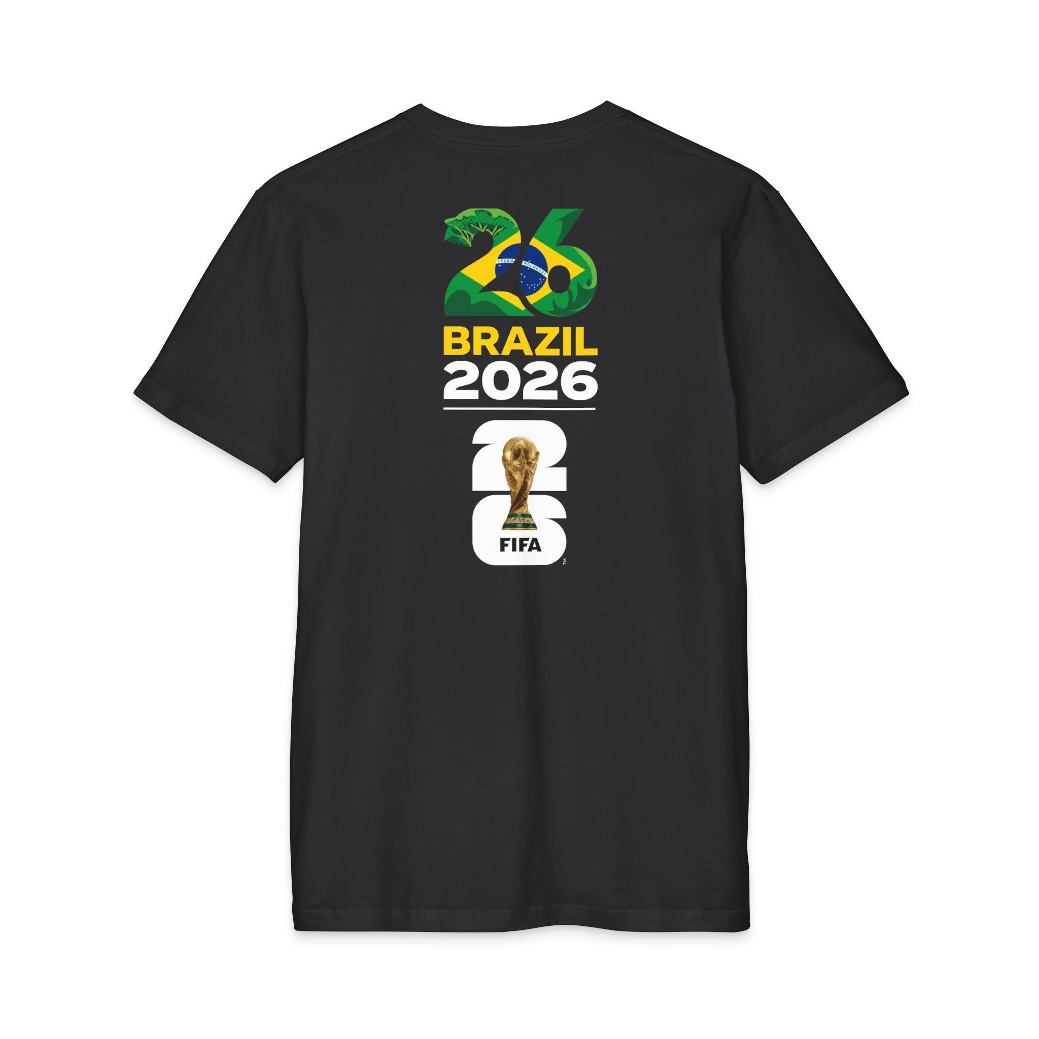 Brazil 2026 FIFA World Cup T‑Shirt — Back Logo Tee