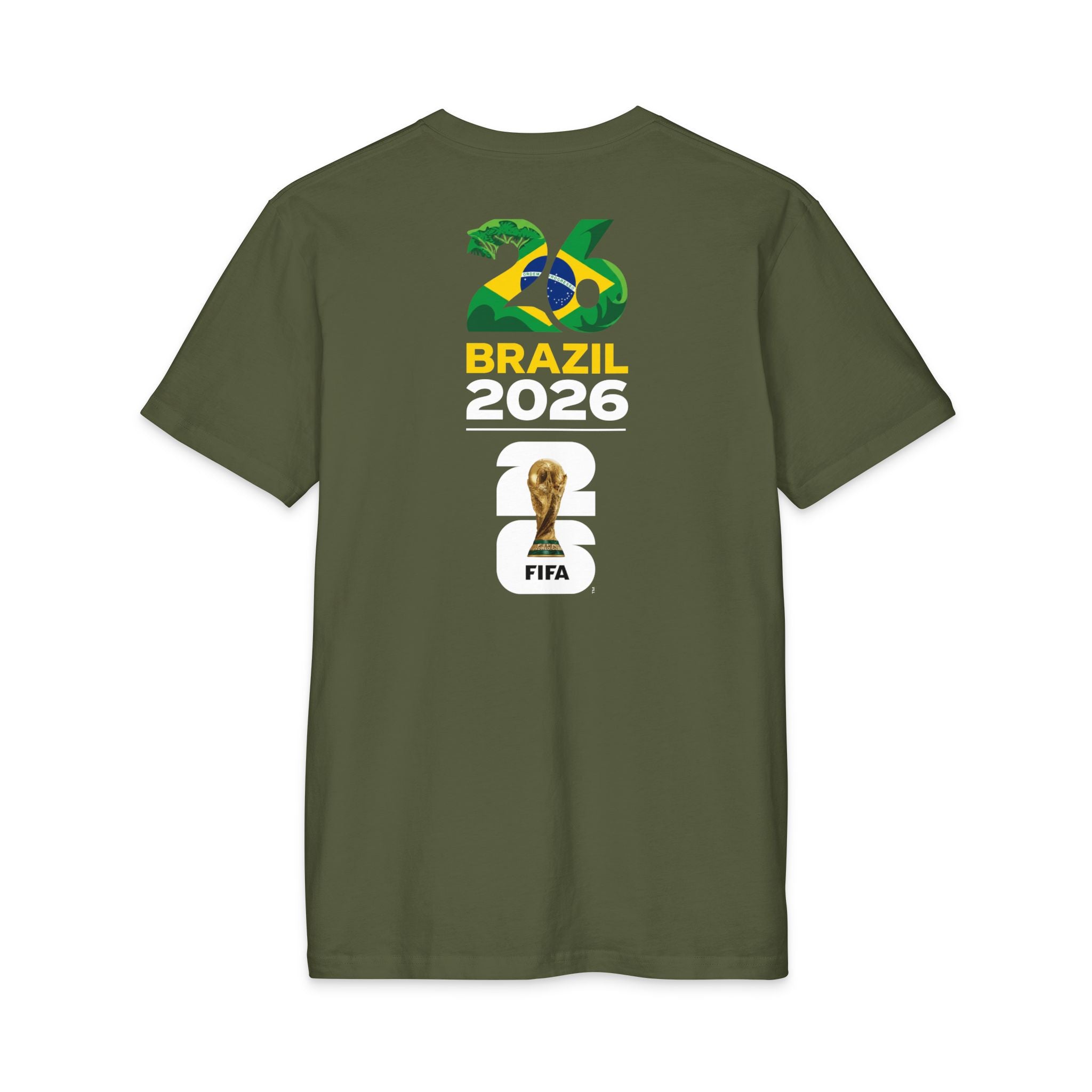 Brazil 2026 FIFA World Cup T‑Shirt — Back Logo Tee