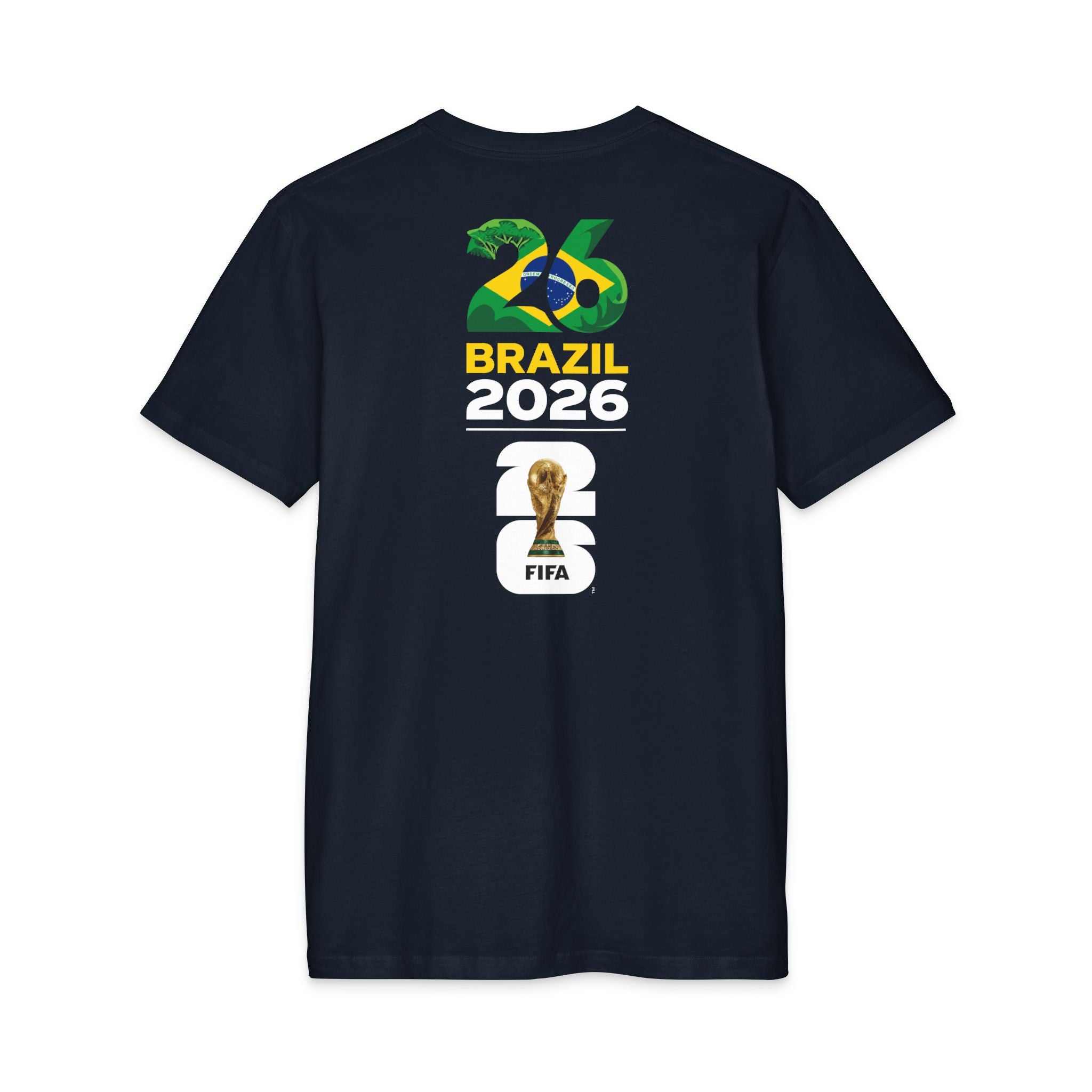 Brazil 2026 FIFA World Cup T‑Shirt — Back Logo Tee
